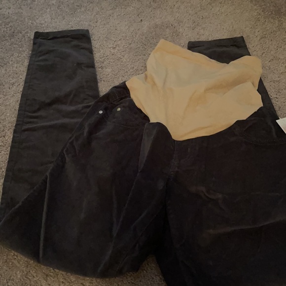 Jessica Simpson maternity pants - grey corduroy - Picture 4 of 5